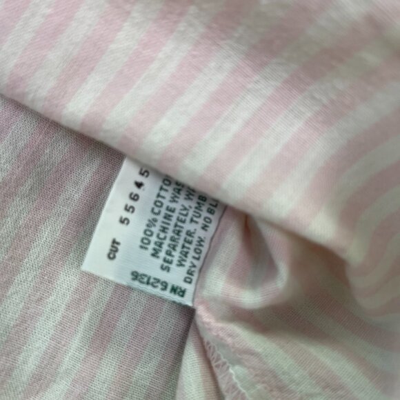 Vintage Guess Georges Marciano Button Up Shirt Womens Pink Striped Oversized 2 - Picture 6 of 11